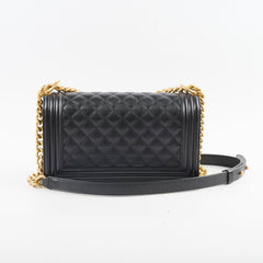 Chanel Caviar Old Medium Bag Black Series 28