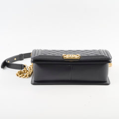 Chanel Caviar Old Medium Bag Black Series 28
