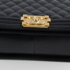 Chanel Caviar Old Medium Bag Black Series 28