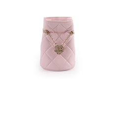 Chanel Micro Drawstring Bucket Bag Light Pink Series 32