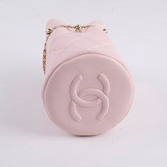 Chanel Micro Drawstring Bucket Bag Light Pink Series 32
