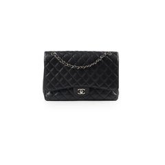 Chanel Caviar Maxi Single Flap Black Series 13