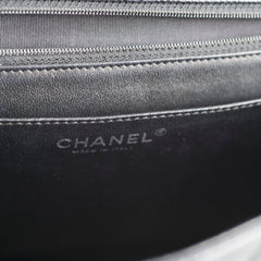 Chanel Caviar Maxi Single Flap Black Series 13