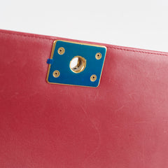 Chanel Old Medium Lambskin Red Series 19