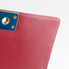 Chanel Old Medium Lambskin Red Series 19