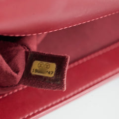 Chanel Old Medium Lambskin Red Series 19