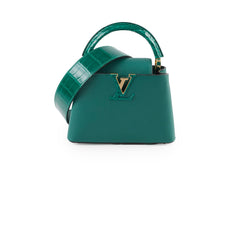 Louis Vuitton Capucines Mini with Exotic Handle and Strap Greenn 2024