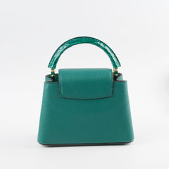 Louis Vuitton Capucines Mini with Exotic Handle and Strap Greenn 2024