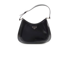 Prada Cleo Leather Shoulder Bag Black