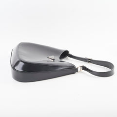 Prada Cleo Leather Shoulder Bag Black