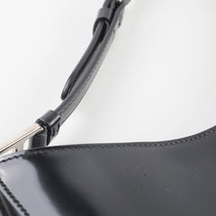 Prada Cleo Leather Shoulder Bag Black