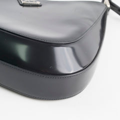 Prada Cleo Leather Shoulder Bag Black