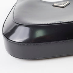 Prada Cleo Leather Shoulder Bag Black