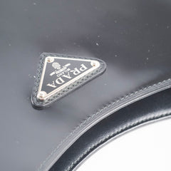Prada Cleo Leather Shoulder Bag Black