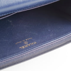 Deal of The Week - Chanel Wallet on Chain WOC with Top Handle Blue Microchipped