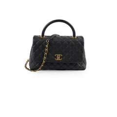 Chanel Medium COCO Handle Caviar Black