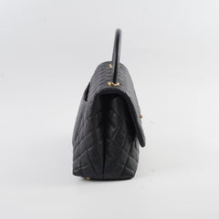 Chanel Medium COCO Handle Caviar Black
