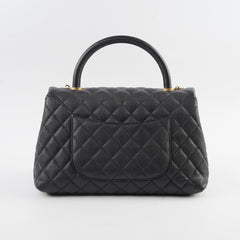 Chanel Medium COCO Handle Caviar Black