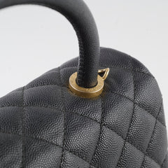 Chanel Medium COCO Handle Caviar Black