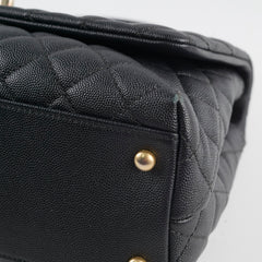 Chanel Medium COCO Handle Caviar Black