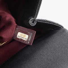 Chanel Medium COCO Handle Caviar Black