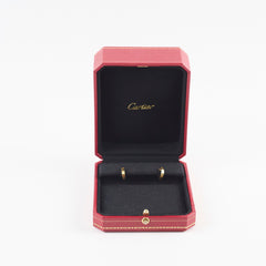 Cartier Love Hoop Earrings Small Model Yellow Gold 2021