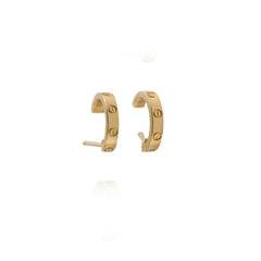 Cartier Love Hoop Earrings Small Model Yellow Gold 2021