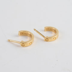 Cartier Love Hoop Earrings Small Model Yellow Gold 2021