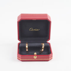 Cartier Love Hoop Earrings Medium Model 6 Diamonds 2023