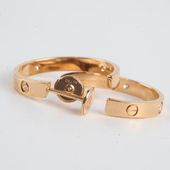 Cartier Love Hoop Earrings Medium Model 6 Diamonds 2023