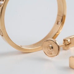 Cartier Love Hoop Earrings Medium Model 6 Diamonds 2023