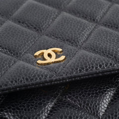 Chanel Wallet On Chain WOC Caviar Black