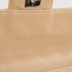 Chanel East West Caviar Seasonal Flap Beige