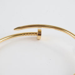 Cartier Small Model Juc Bracelet Size 17 Yellow Gold