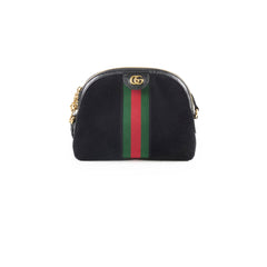 Gucci Ophidia Small Crossbody Bag Suede Black