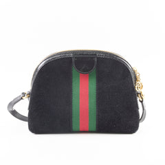 Gucci Ophidia Small Crossbody Bag Suede Black