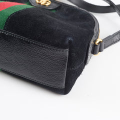 Gucci Ophidia Small Crossbody Bag Suede Black