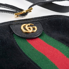 Gucci Ophidia Small Crossbody Bag Suede Black