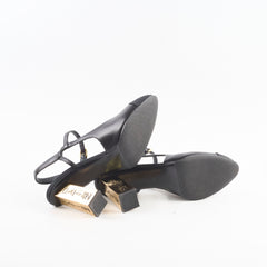Chanel Pumps Slingbacks Black Size 38.5