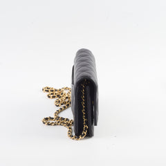 Chanel Wallet On Chain WOC Lambskin Black GHW