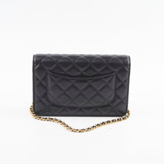 Chanel Wallet On Chain WOC Lambskin Black GHW