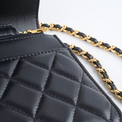 Chanel Wallet On Chain WOC Lambskin Black GHW