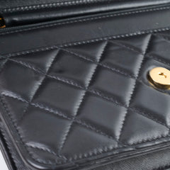 Chanel Wallet On Chain WOC Lambskin Black GHW