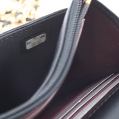 Chanel Wallet On Chain WOC Lambskin Black GHW