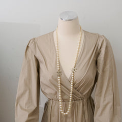 Chanel CC Logo Pearl Necklace