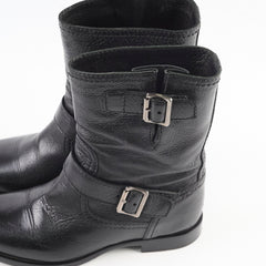 Prada Leather Boots Black Size 37