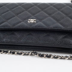 Chanel Wallet On Chain WOC Caviar Black