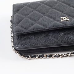 Chanel Wallet On Chain WOC Caviar Black