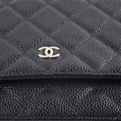 Chanel Wallet On Chain WOC Caviar Black