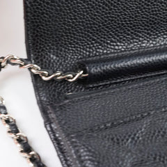 Chanel Wallet On Chain WOC Caviar Black
